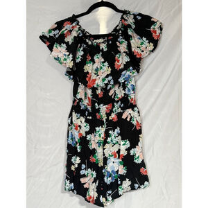 Women's Abercrombie & Fitch Romper Size S Black Floral